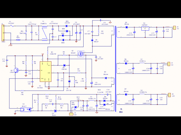 Design of off-line switching power supply