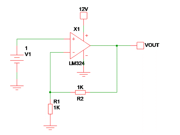 Introduction of virtual grounding and virtual short circuit in operational amplifier