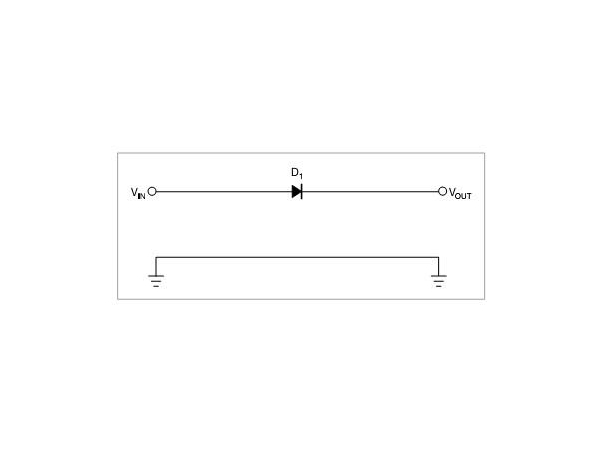 Simple reverse polarity protection circuit without voltage drop