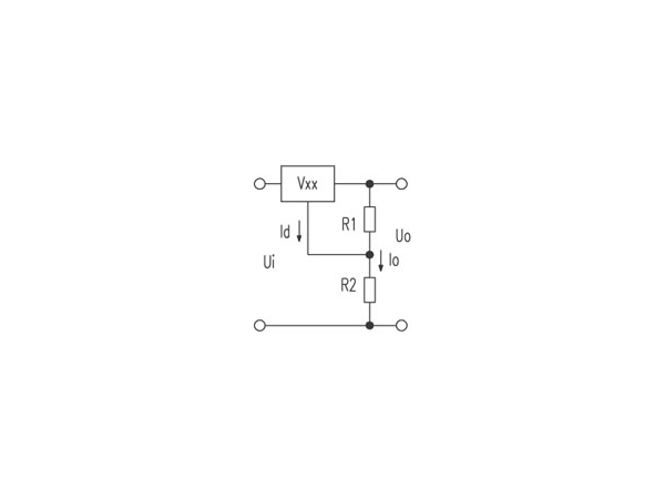 A method for adjusting the output voltage of a three terminal IC voltage regulator circuit