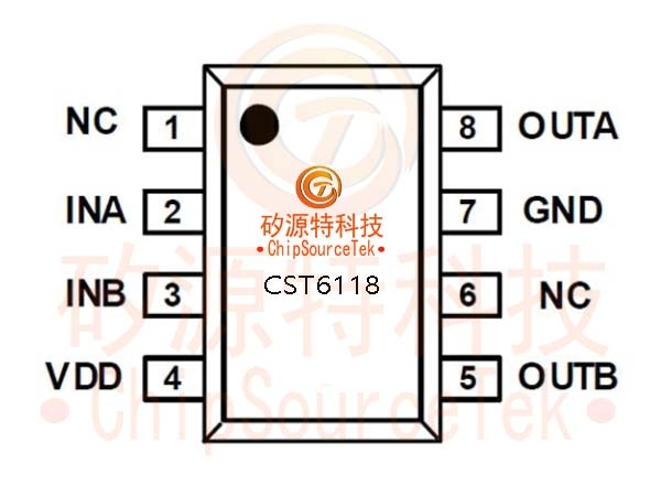 CST6118 is a single channel brushless DC motor driver chip