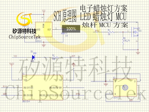 LED电子蜡烛灯MCU方案开发