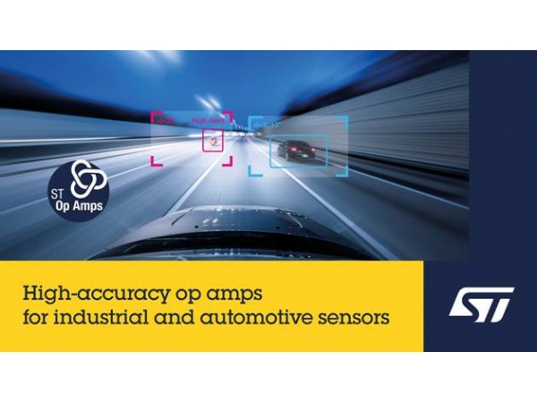 Italian Semiconductor Launches High Precision Medium Voltage Operational Amplifiers to Improve the Signal Conditioning Accuracy of Industrial and Automotive Sensors