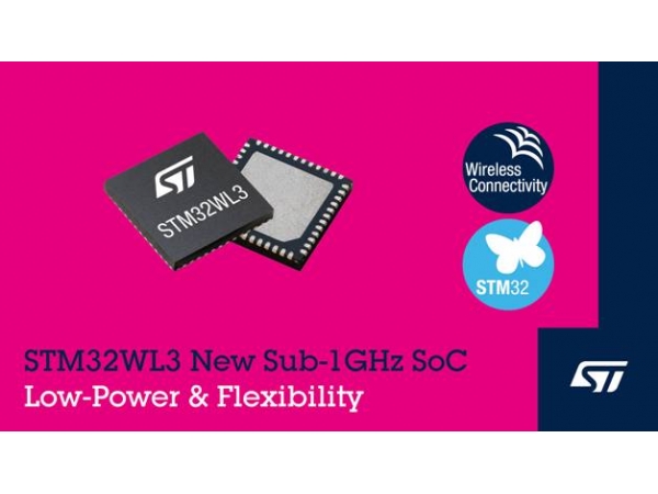 STMicroelectronics releases remote wireless microcontrollers to improve the connection energy efficiency of intelligent metering, intelligent buildings, and industrial monitoring