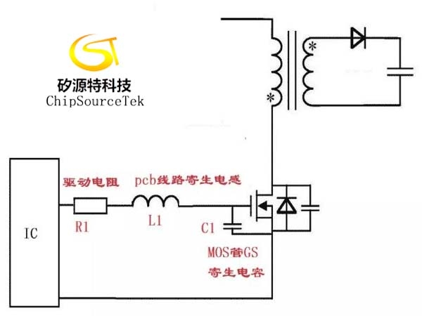 How to eliminate GS waveform oscillation of MOS transistor