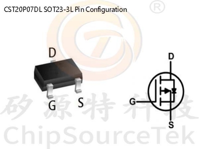 CST20P07DL SOT23-3L