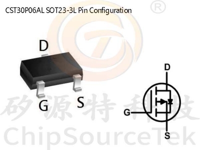 CST30P06AL SOT23-3L