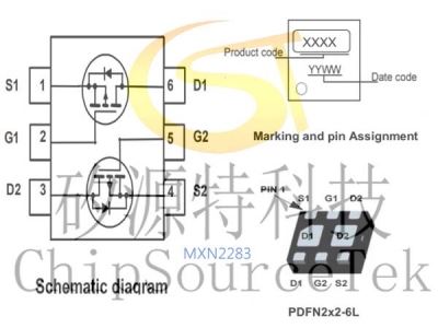 MXN2283 PDFN2x2-6L